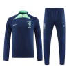 Brasilien Quarter Zip Navy Training Sweatshirts 2022 Für Herren